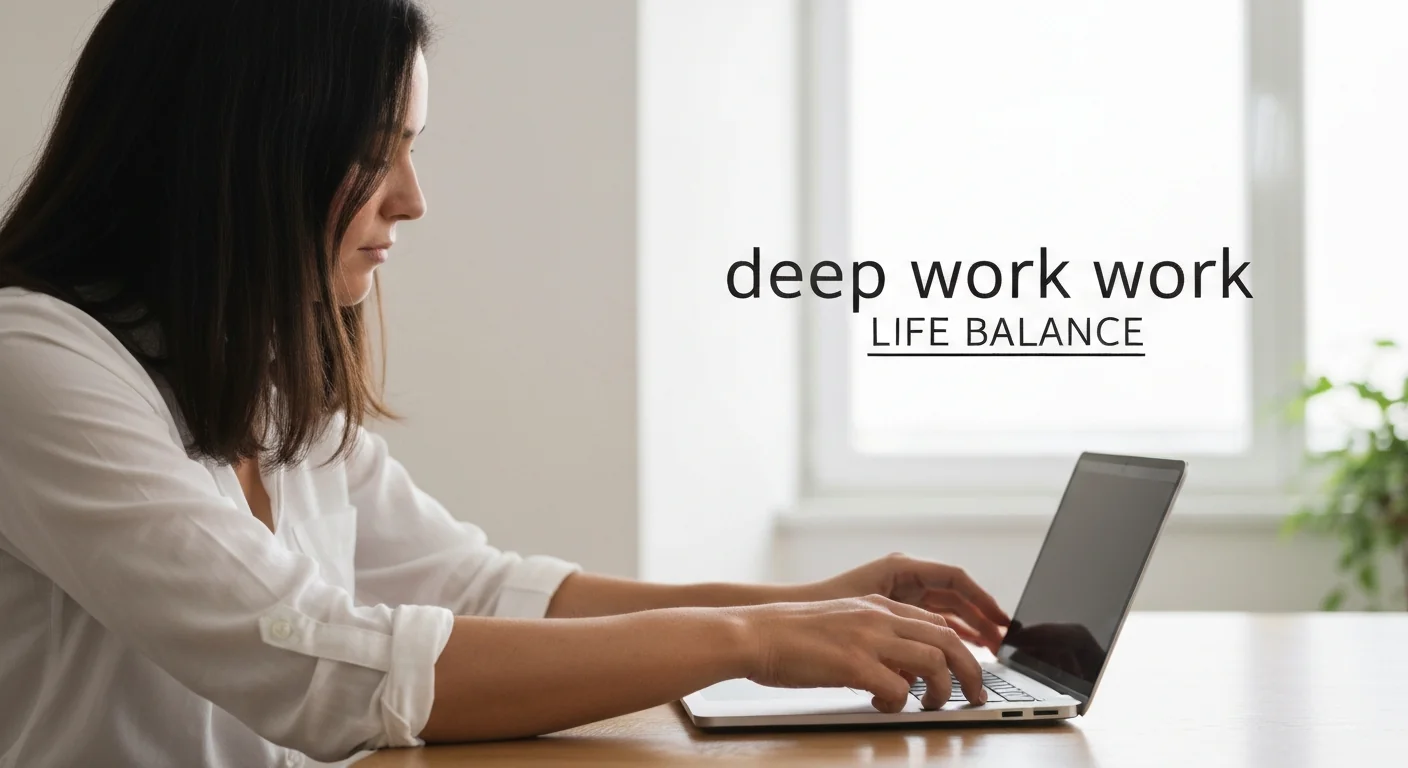 Deep Work as Work-Life Balance: Doing More in Less Time