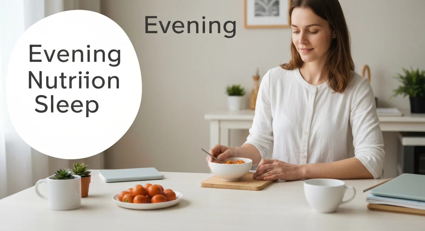 Evening Eating and Sleep: What You Eat at Night Matters