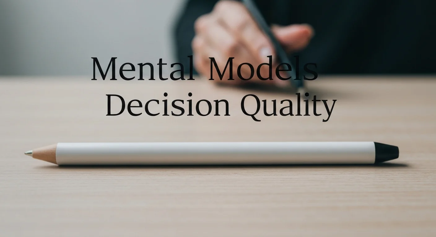 Mental Models: A Toolkit for Better Decisions