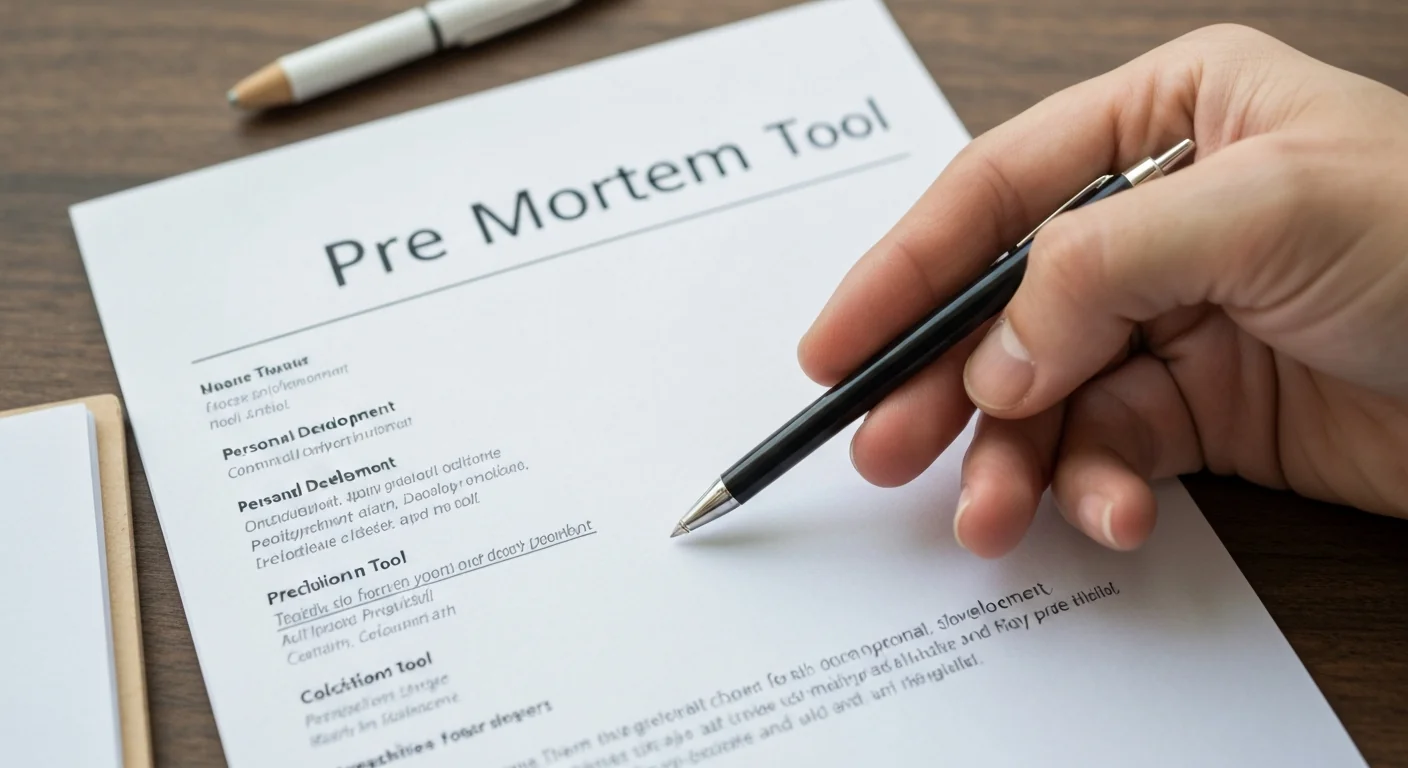 The Pre-Mortem: Why Imagining Failure Before It Happens Produces Better Decisions